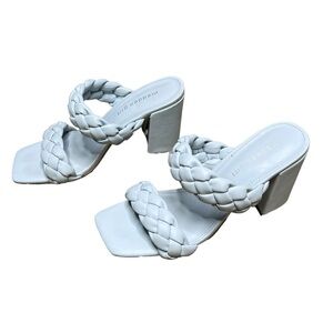 Madden Girl Light Blue Braided Sandals